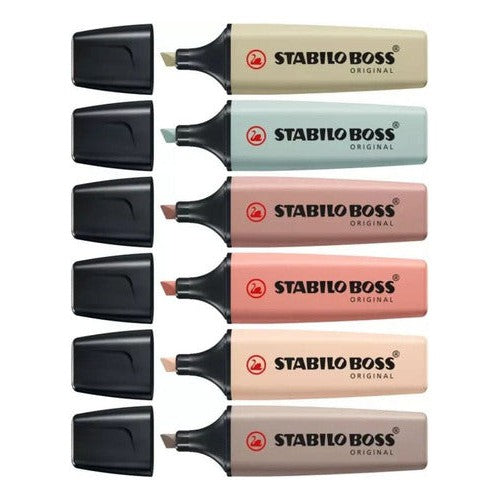 Set De 6 Destacadores Stabilo Boss Original Nature Colors
