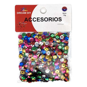 Lentejuelas Redondas 6mm Manualidades 15gr