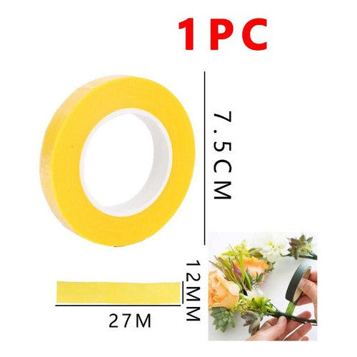 Cinta Para Forrar Alambre Flores 12 Mm 27 Metros