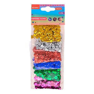 Lentejuelas Purpurina 6 Sobres Manualidades