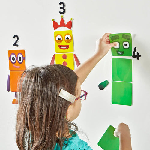 Set Adhesivos Reutilizables Numberblocks