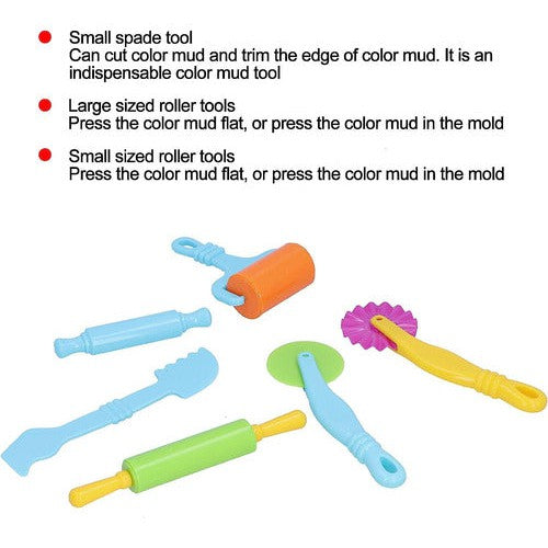 Herramientas Plasticas Para Masas 6 Piezas
