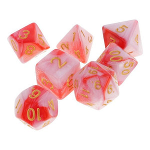 Set De 7 Dados Políedricos Acrílicos Matemática