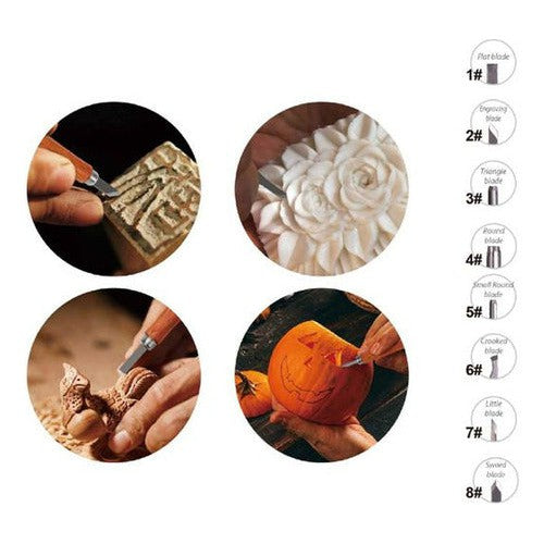 Set De Gubias Acero 8 Unidades