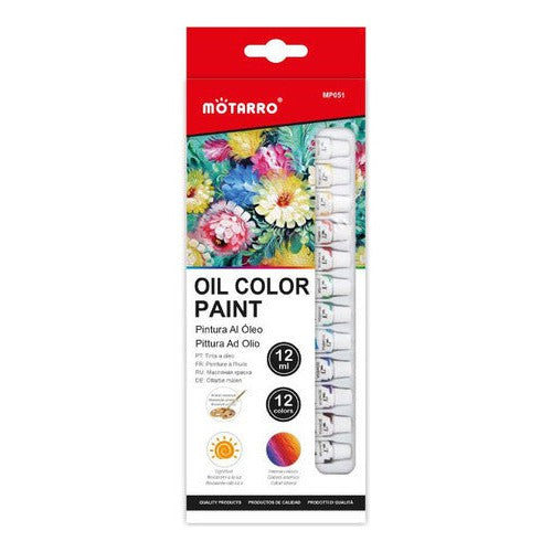 Set De Pintura Para Oleo 12 Col 12 Ml