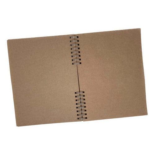 Libreta Hojas De Papel Kraft Reciclado 14x20 Cm Ecológica