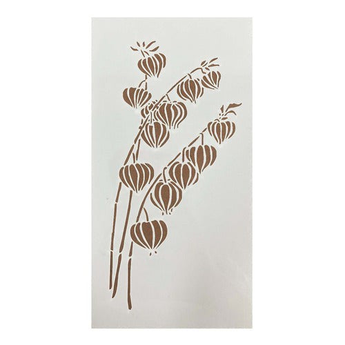 Plantilla Stencil 12x23 Cm Flores 1