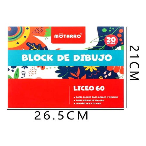 Block De Dibujo Liceo 60 20 Hjs