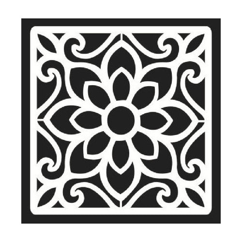Plantilla Stencil 15x15 Cm Diseño Mandalas