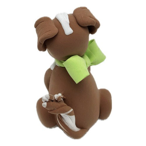 Perrito Cafe De Goma Eva 3d Figura Decorativa