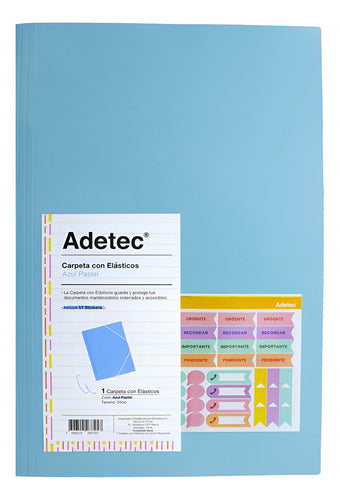 Carpeta Con Elástico Oficio Adetec