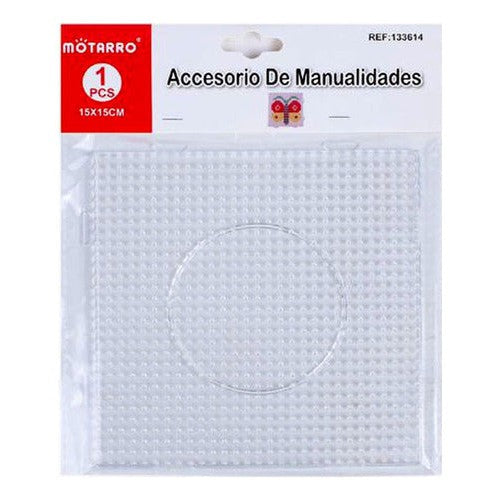 Base Cuadrada 14x14 Cm, Mostacillas Planchables Hama 5 Mm