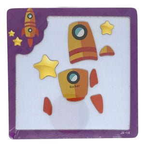 Puzzle Magnético Piezas De Madera Para Niños