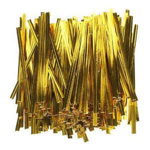 Alambre Amarras Metalizados 8 Cm 400un Manualidades