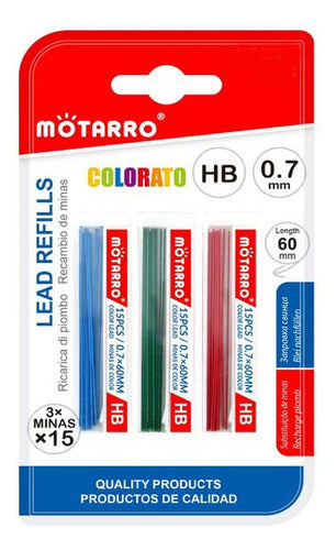 Minas Para Portamina 0.7 Hb Colores