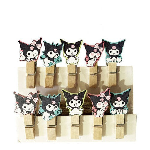 Pinza Perro De Ropa Madera Gato Cutie Manualidades 3,5 Cm