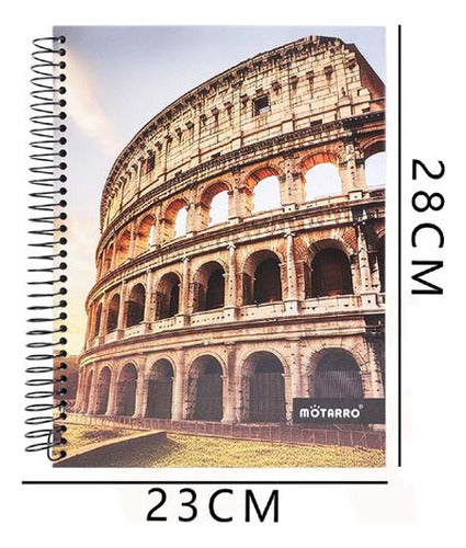 Cuaderno Universitario 3 Materias 7 Mm 150 Hjs