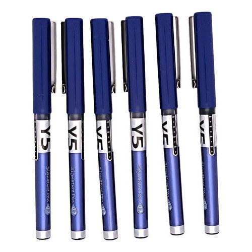 Set 6 Lápices Gel Azul 0,7
