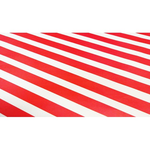 Papel De Regalo Satín (20 Pliegos) Blanco Con Rojo 100x70cm