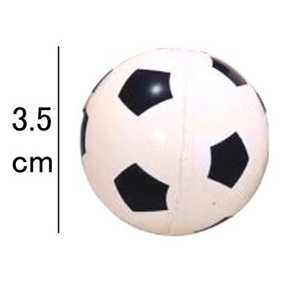 Set 5 Pelota Saltarina Mediana De Goma Diseño Futbol 3.5 Cm