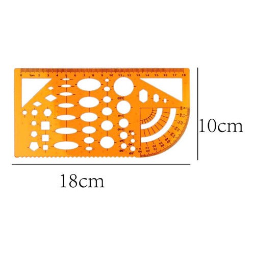 Regla Plástica Con Diseños 18 Cm