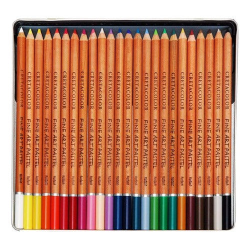 Caja Metálica 24 Lápices Pastel Cretacolor