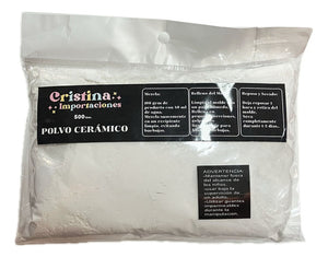 Polvo Cerámico Blanco 500 Gr Para Manualidades