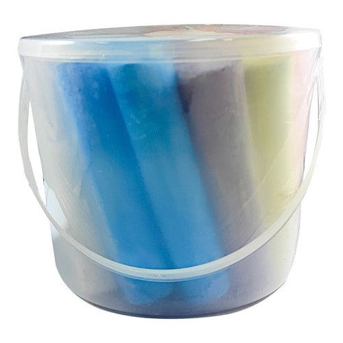 Set De 20 Tizas Jumbo En Pote Plástico