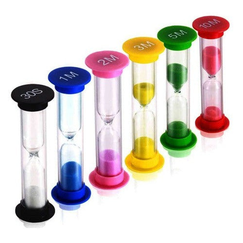 Set 6 Relojes De Arena Escolares