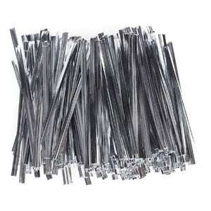 Alambre Amarras Metalizados 8 Cm 400un Manualidades