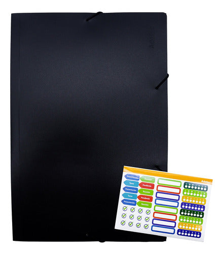 Carpeta Con Fuelle Oficio 12 Divisiones Adetec