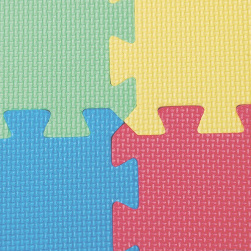 Set 4 Alfombras De Goma Eva 60x60 Cm Colores