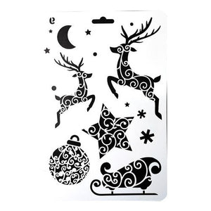 Plantilla Stencil 17x26 Cm Diseños Navidad