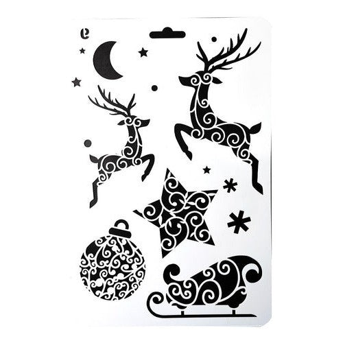 Plantilla Stencil 17x26 Cm Diseños Navidad