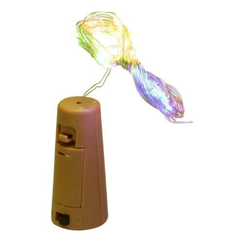 Corcho De Luces 2.9 Mts Multicolor De Pilas Manualidades
