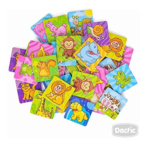 Memorice Animales De Cartón Dactic