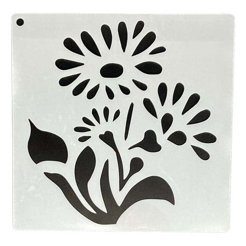 Plantilla Flexible Stencil Diseño Primavera