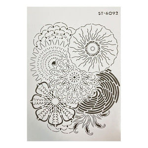 Plantilla Flexible Stencil A4 Diseño Mariposas