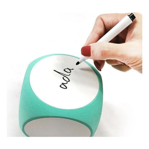 Dado De Goma Eva 6 Caras Escribibles Y Borrables