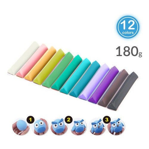 Plasticina Triangular 12 Colores Adix