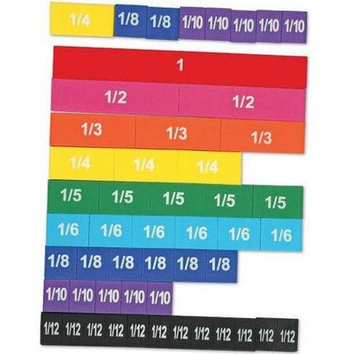 Fracciones 51 Piezas Soft Foam Magneticas