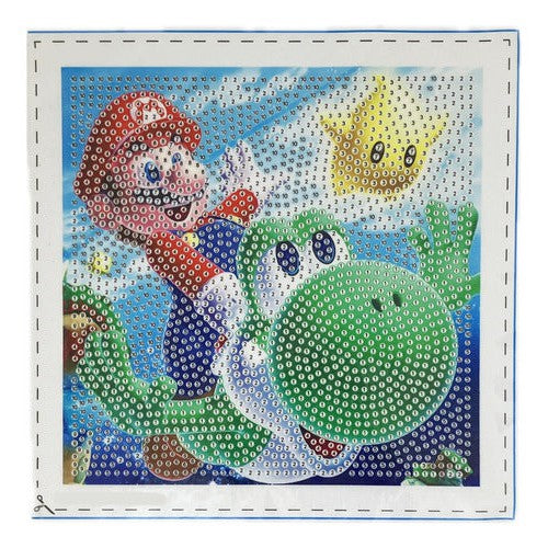 Kit Pintura Diamante 15x15 Cm Con Marco