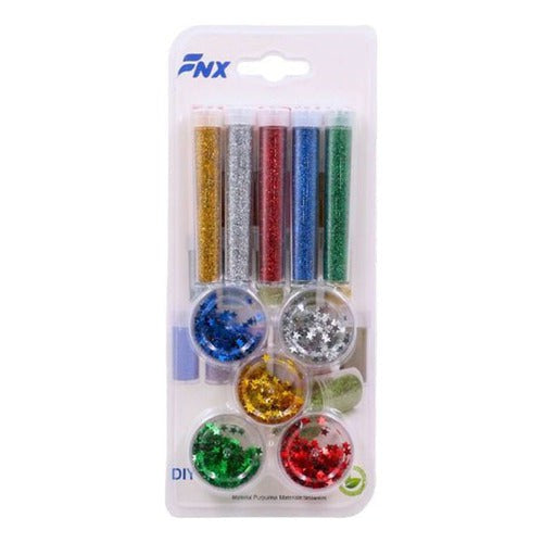 Set Frascos Purpurinas Escarcha + Lentejuela Colores
