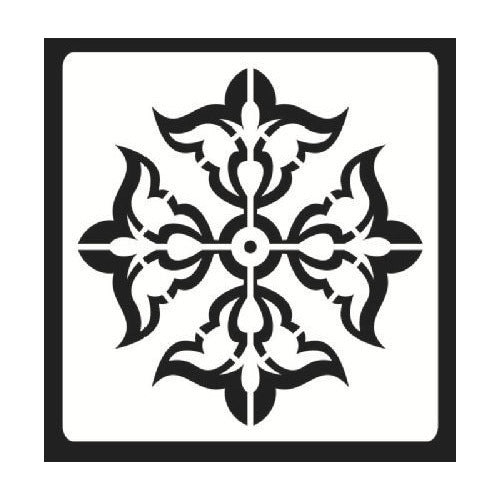 Plantilla Stencil 15x15 Cm Diseño Mandalas