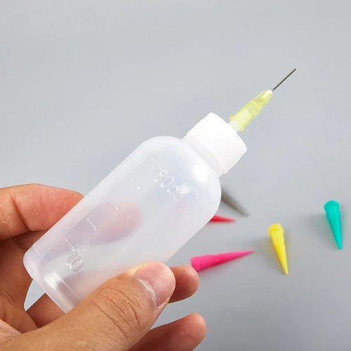 Botella 50 Ml Dosificadora Con 6 Puntas Manualidades