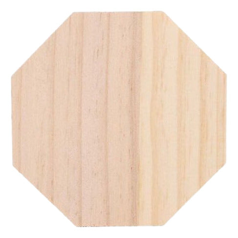 Rebanada Madera Octágono 10 Cm 5 Mm