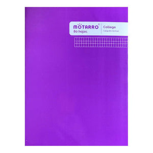 Cuaderno College Caligrafia Vertical 80 Hjs