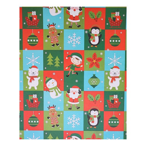 Papel De Regalo Navidad Satín (5 Pliegos) 50x70cm