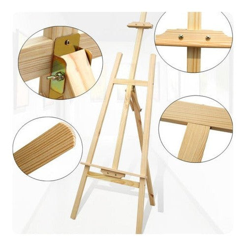 Soporte De Madera De Pie 170 Cm Para Pintar