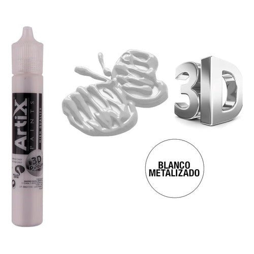 Pintura Relieve 3d Brillante 30 Ml